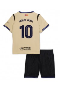 Fotbalové Dres Barcelona Lamine Yamal #10 Dětské Venkovní Oblečení 2025-26 Krátký Rukáv (+ trenýrky)